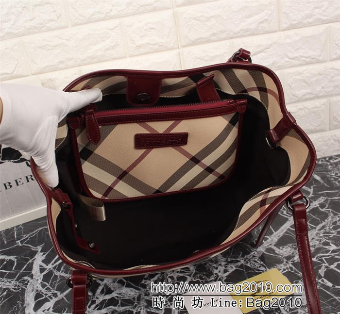 BURBERRY巴寶莉 The Canter 坎特手袋 時尚購物袋 四季爆款 8883  Bhq1038